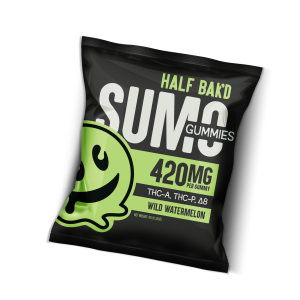 Half Bak'd - WILD WATERMELON | SUMO GUMMIES - 420mg/Gummy Hemp-Infused