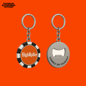 Pocker Chip Bottle Opener Key Chain